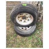 Tire and wheels