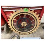 Wood gear clock