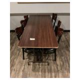 Banquet Table and 6 Chairs 6