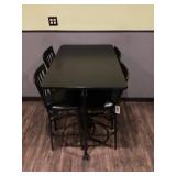 Wall Mount Bar top and 4 bar Chairs 48" x 30"
