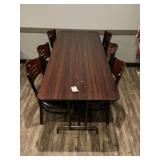 Banquet Table and 6 Chairs 6
