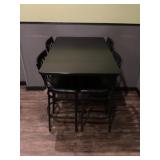 Wall Mount Bar top and 4 bar Chairs 48" x 30"