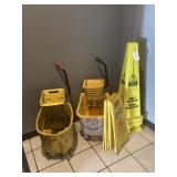 Mop Buckets, Caution Signs