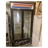 True 40" x 30" x 79" Double Door Cooler