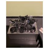 Flatware in holder