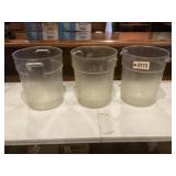 22 qt Clear Round Polycarbonate Food Storage