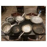 Pans, one Cast Iron Skillet