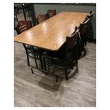 Banquet Table and 6 Chairs 6
