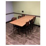 Banquet Table and 6 Chairs 6