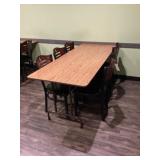 Banquet Table and 6 Chairs 6
