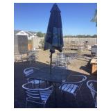 Table Chairs and Umbrella 36" x 36"