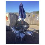 Table chairs Umbrella 30" x 30"