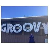 Groovy Sign BUY IS RESPONSIBLE FOR TAKING DOWN