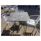 Table and 3 Chairs 36" x 36"