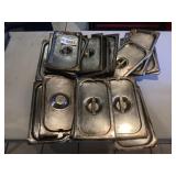 18 Steam Table Pans Lids