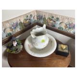 Bowl and pitcher, misc