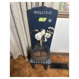 Christmas stool and basket