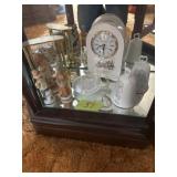 Clock, bell, statues