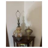 Lamp and wire basket