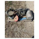 Bike wheels, Tool Box, misc