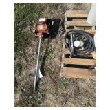 Gas Pump with Hose and Nozzles