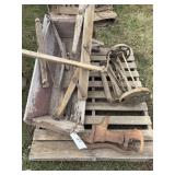 Reel mower / pitcher pump / buggy seat