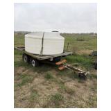 Water trailer/ 1000 gallon poly tank