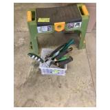 Garden Stool and shovels