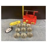 Apple Peeler, Mini Angel Food Cake tins, Toucan