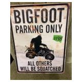 Bigfoot Sign