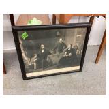 Abraham Lincoln & His Family  26.5ï¿½x22.5ï¿½