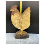 Wood Craved Rooster