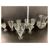 Wine Glasses, Pitcher