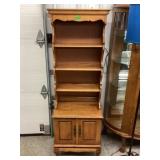Wood Bookcase w/cabinet 20.5ï¿½x13ï¿½x60ï¿½