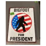 Big Foot Tin Sign