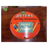 Porcelain Enamel Peters Sign