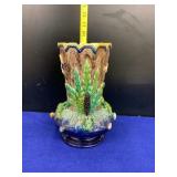 Majolica Palissy-style or jardiniere Vase