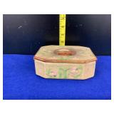 Vintage ceramic Lidded Dresser Jar/trinket Box