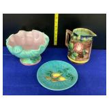 Majolica shell Compote bowl, 7.75ï¿½ Majolica plate