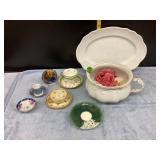 Fine China Platter, Cups & Saucers, Soup Tureen &