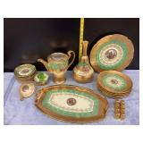 Bohemia Made in Czechoslovak Hand decorated 24