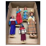 Guatemala Cloth Dolls 11ï¿½ to 6ï¿½ tall