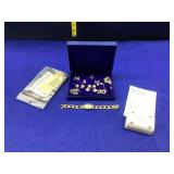 Earrings, Watch & Unitron hearing aid