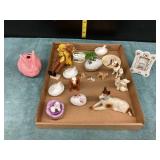 Trinket Boxes, Hen in Nest, Figurines & misc.