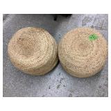 Teele 18" Wide Round Pouf Ottoman (2)