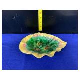 Majolica Begonia Leaf Dish-looks like been