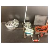 Hub Caps, 4 Way Lug wrench, jumper Cables, etc