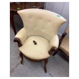 Vintage chair(vinyl) w/casters