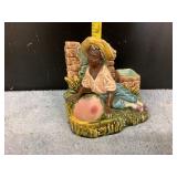 Majolica Tobacco Match Holder