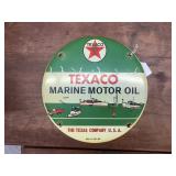 Porcelain enamel Texaco sign